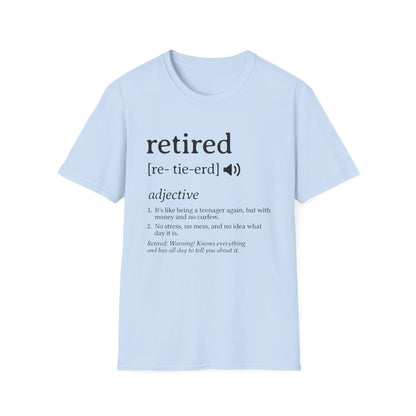 Retired Definition Funny T-Shirt - Style Circus