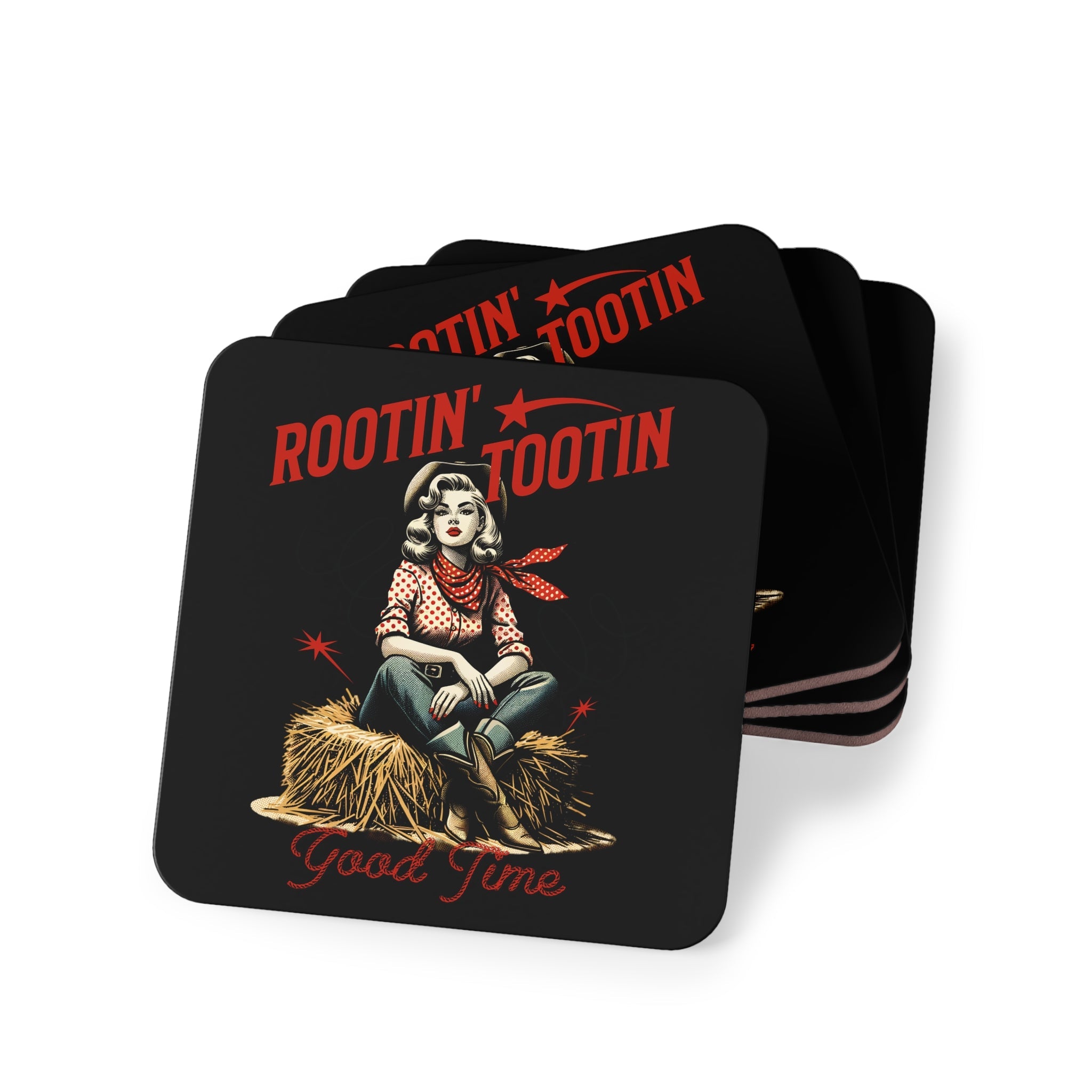 Rootin Tootin Good Time Drink Coasters