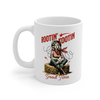 Rootin Tootin Good Time Western Mug