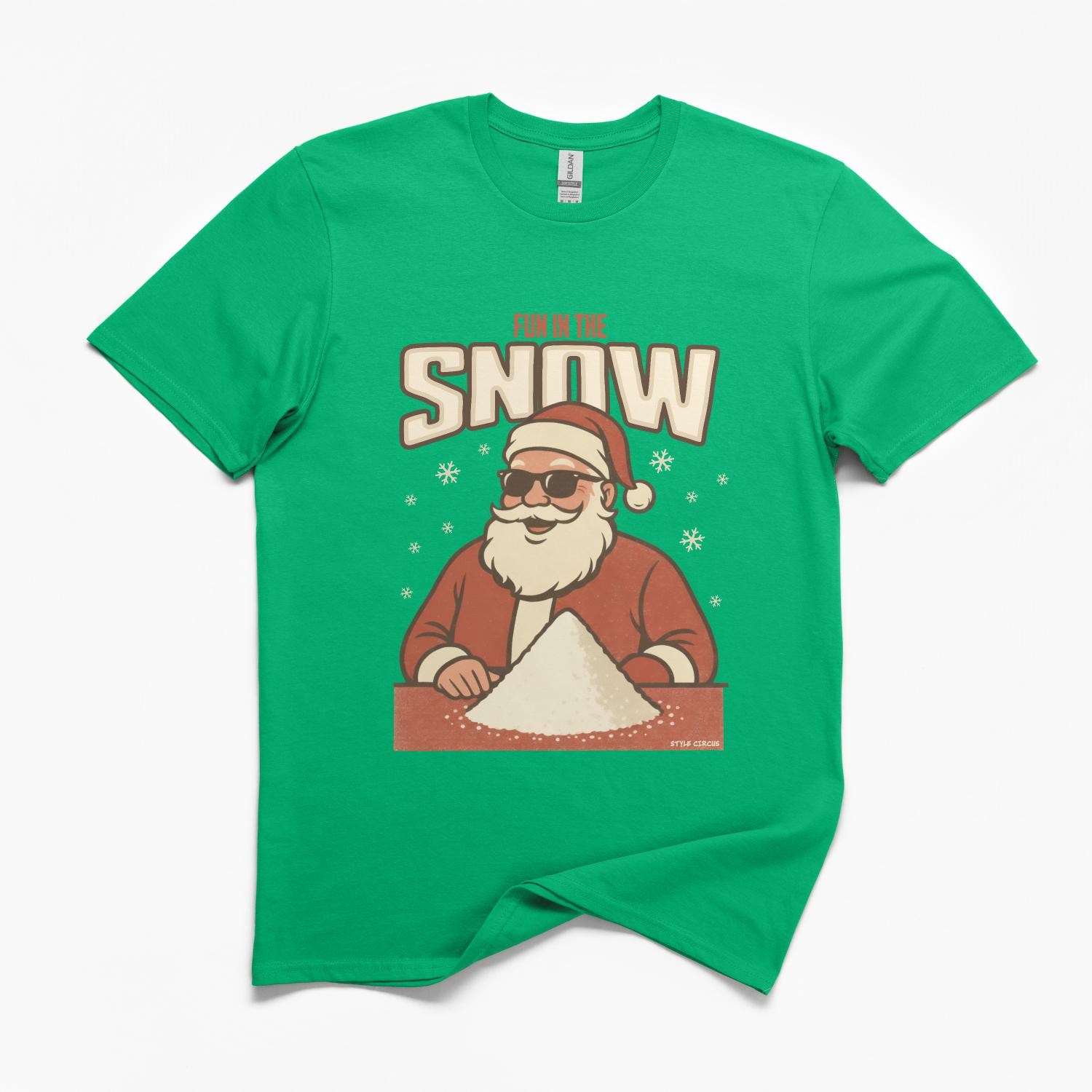 Santa Fun In The Snow T-Shirt