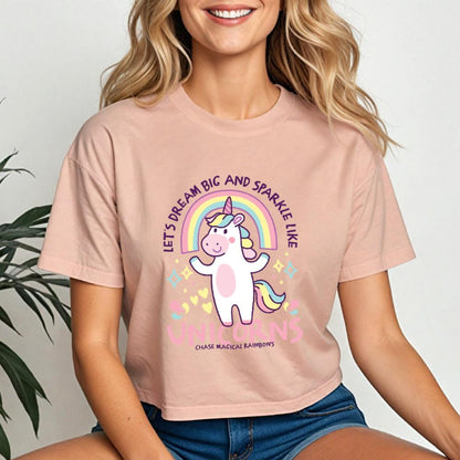 Sparkle Like Unicorns Crop Tee