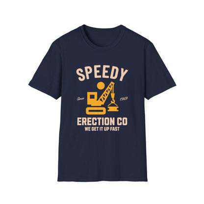 Speedy Erection Company Funny T-Shirt - Style Circus