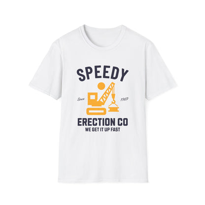 Speedy Erection Company Funny T-Shirt - Style Circus