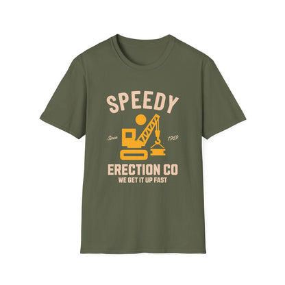 Speedy Erection Company Funny T-Shirt - Style Circus