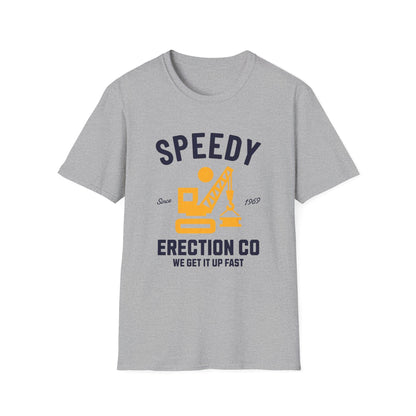 Speedy Erection Company Funny T-Shirt - Style Circus