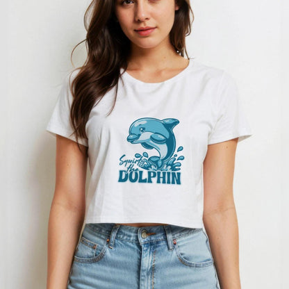 Squirty the Dolphin Crop Tee - Style Circus