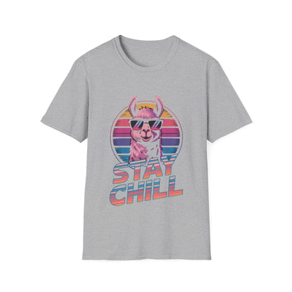 Stay Chill Llama Retro T-Shirt - Style Circus