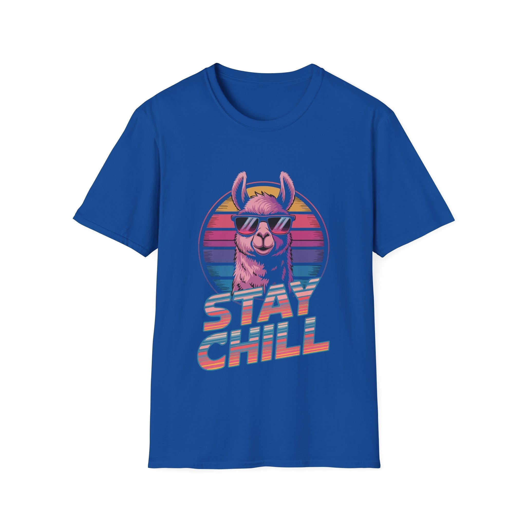 Stay Chill Llama Retro T-Shirt - Style Circus