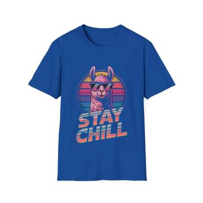 Stay Chill Llama Retro T-Shirt - Style Circus