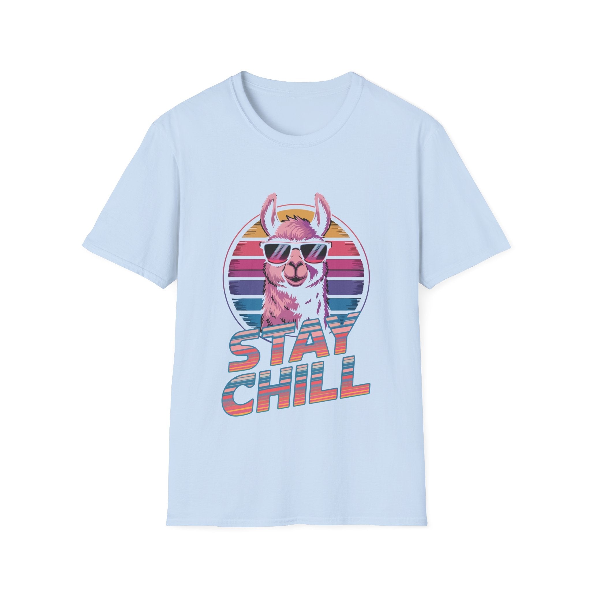 Stay Chill Llama Retro T-Shirt - Style Circus