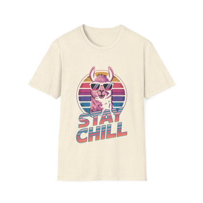 Stay Chill Llama Retro T-Shirt - Style Circus