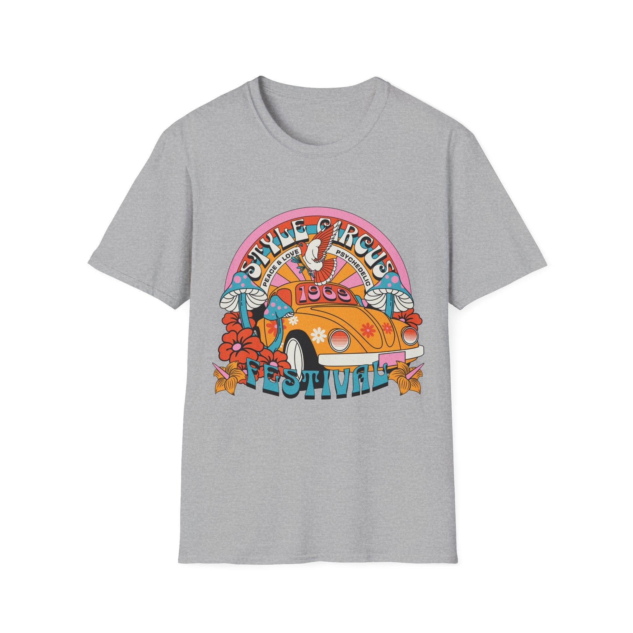 Style Circus Groovy 60s Festival T-Shirt - Style Circus