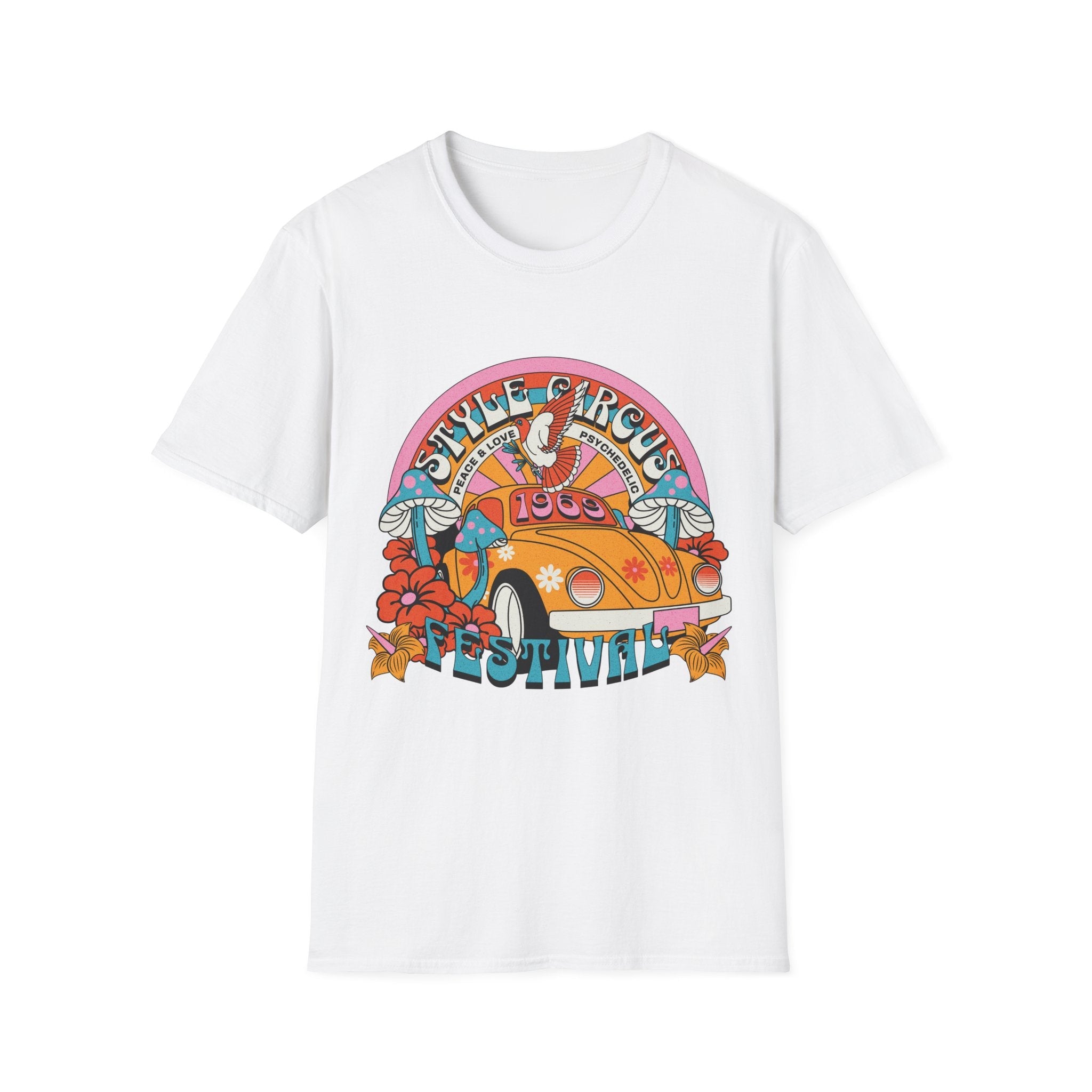 Style Circus Groovy 60s Festival T-Shirt - Style Circus