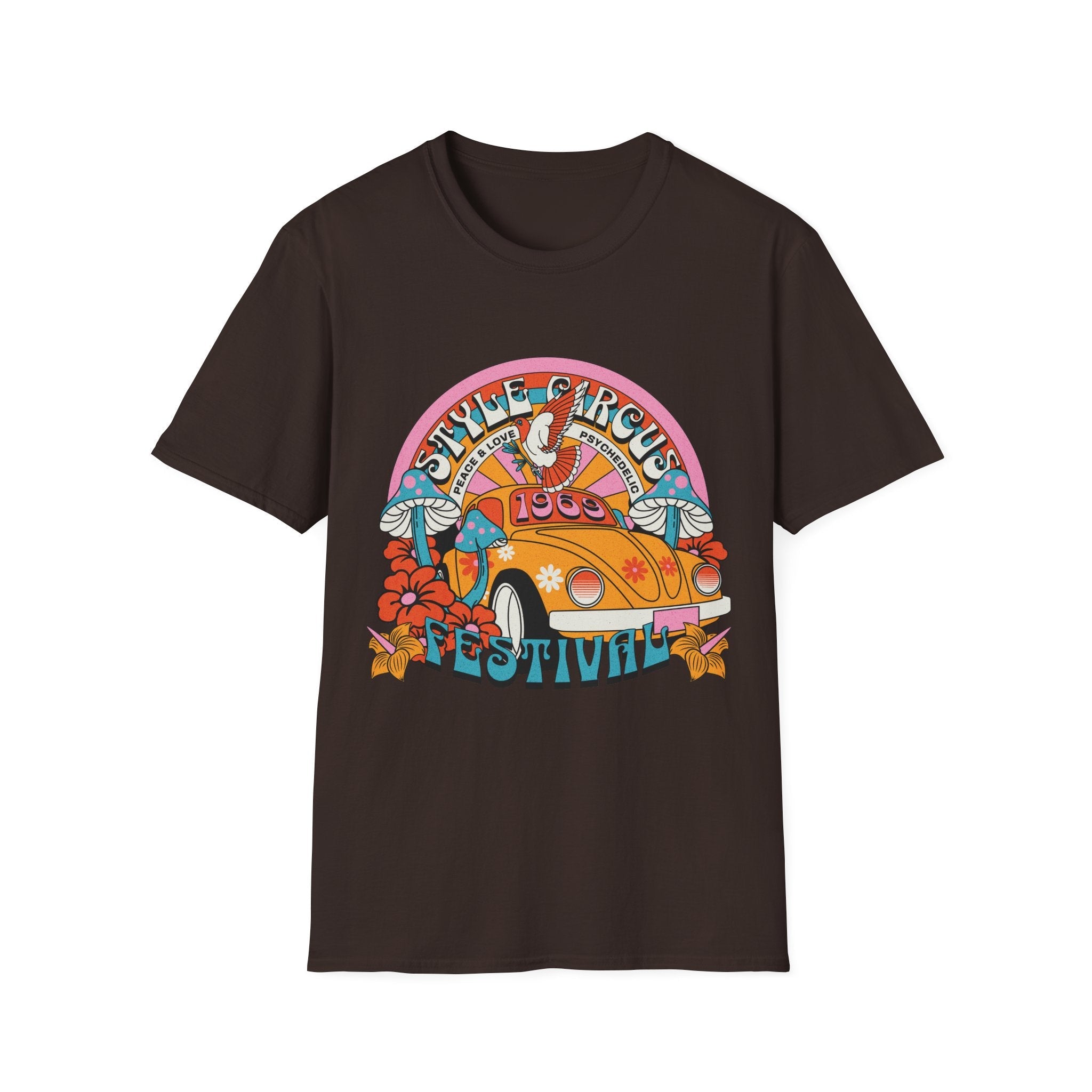 Style Circus Groovy 60s Festival T-Shirt - Style Circus