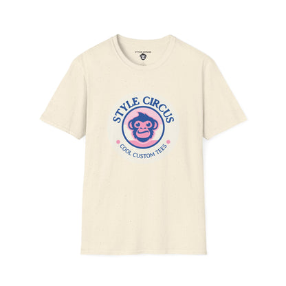Style Circus Pink Monkey Badge T-Shirt