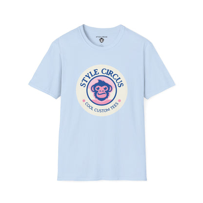 Style Circus Pink Monkey Badge T-Shirt