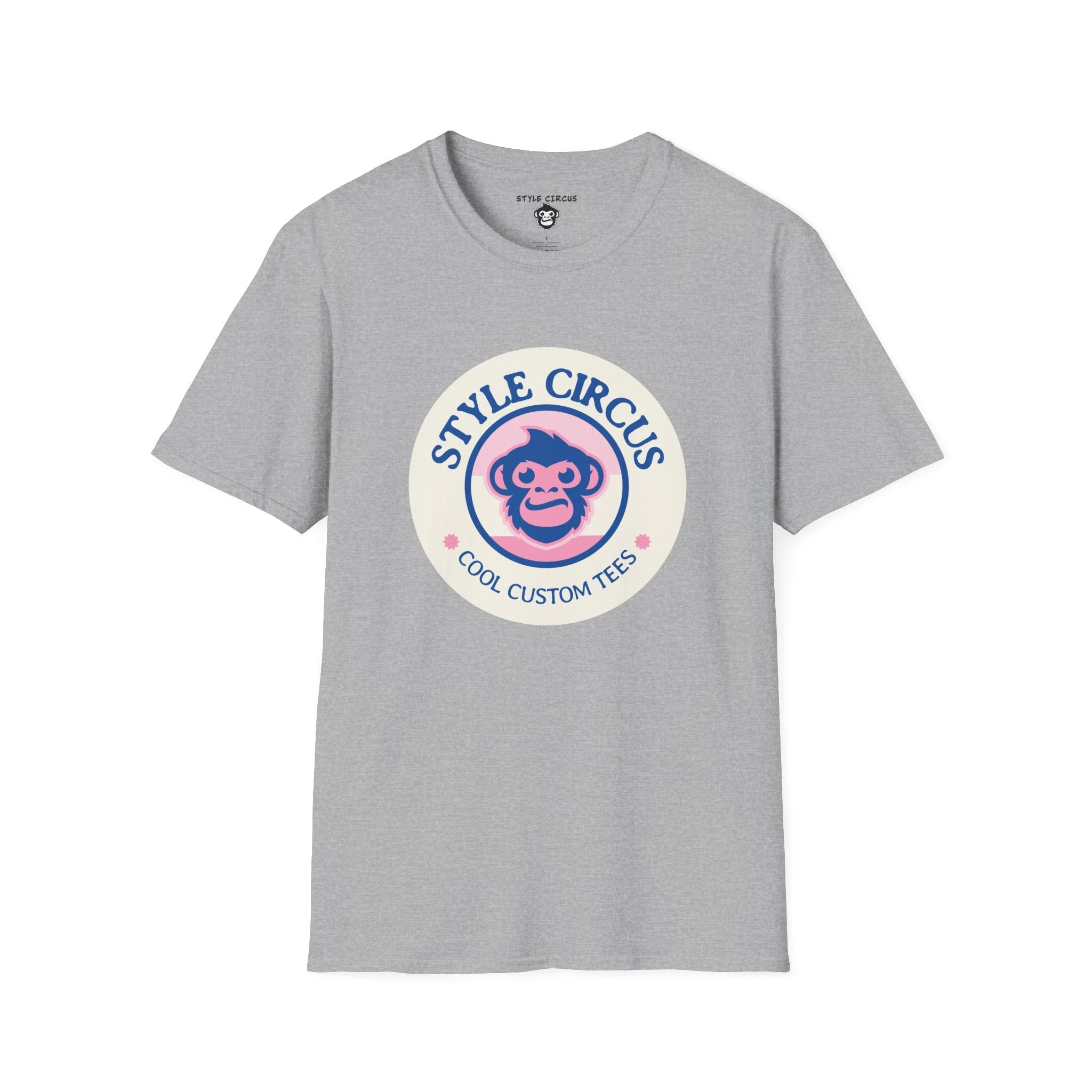 Style Circus Pink Monkey Badge T-Shirt