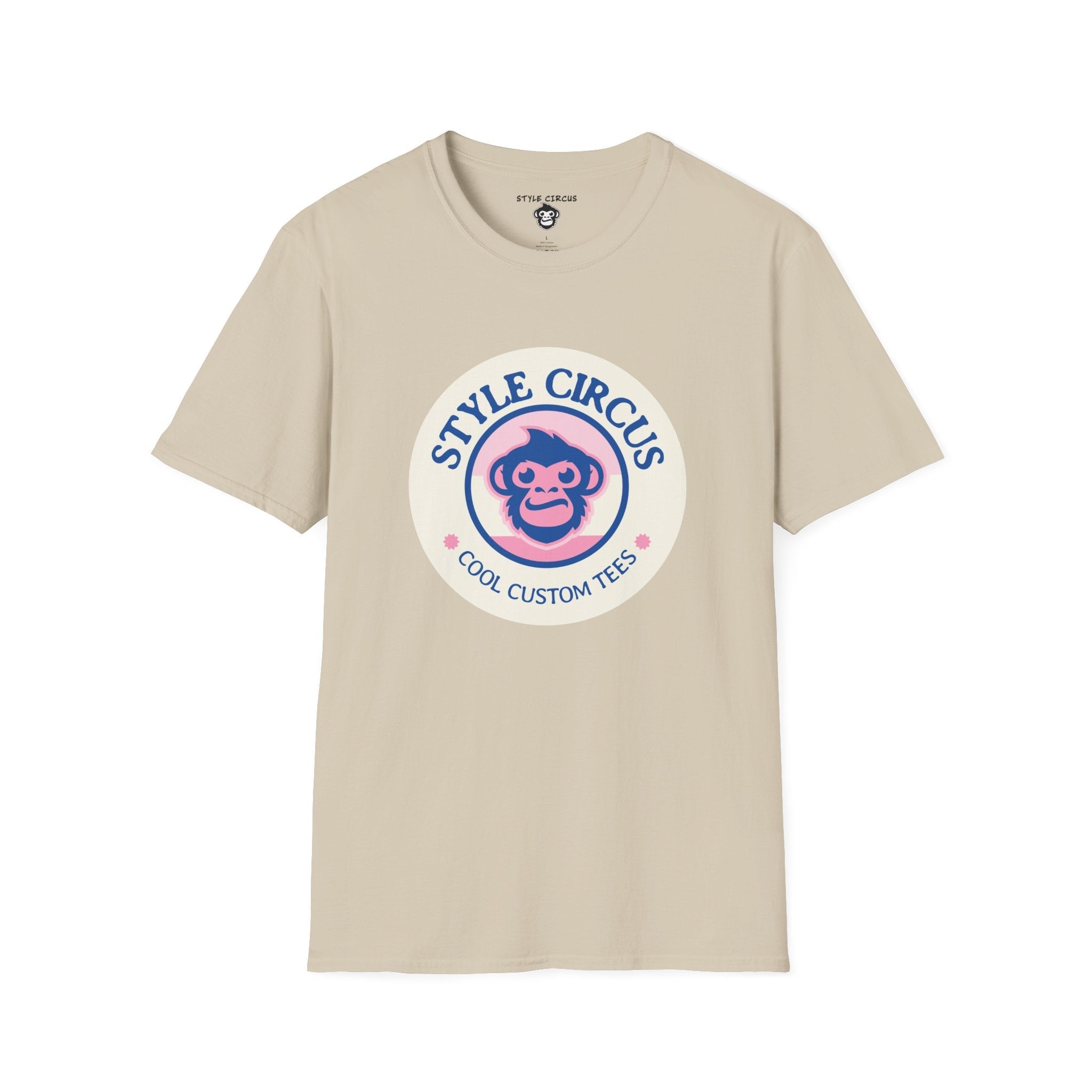 Style Circus Pink Monkey Badge T-Shirt