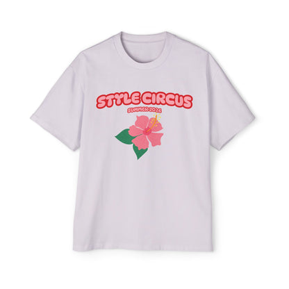 Style Circus Summer Hibiscus Oversized Tee