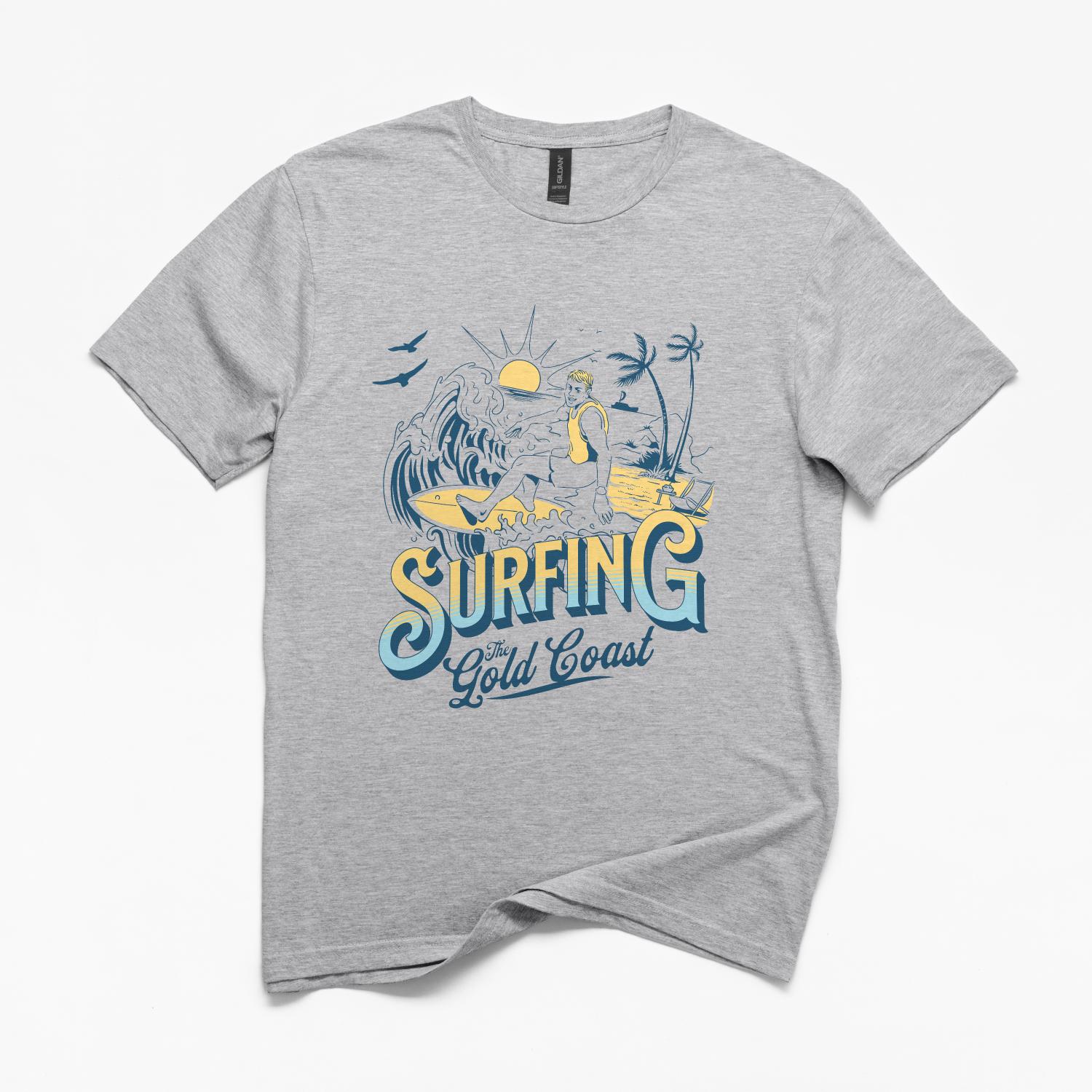 Surfing the Gold Coast Unisex T-Shirt