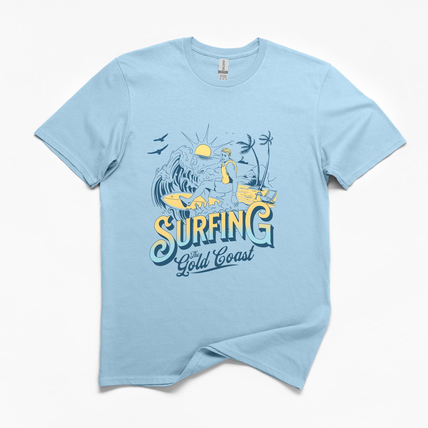 Surfing the Gold Coast Unisex T-Shirt
