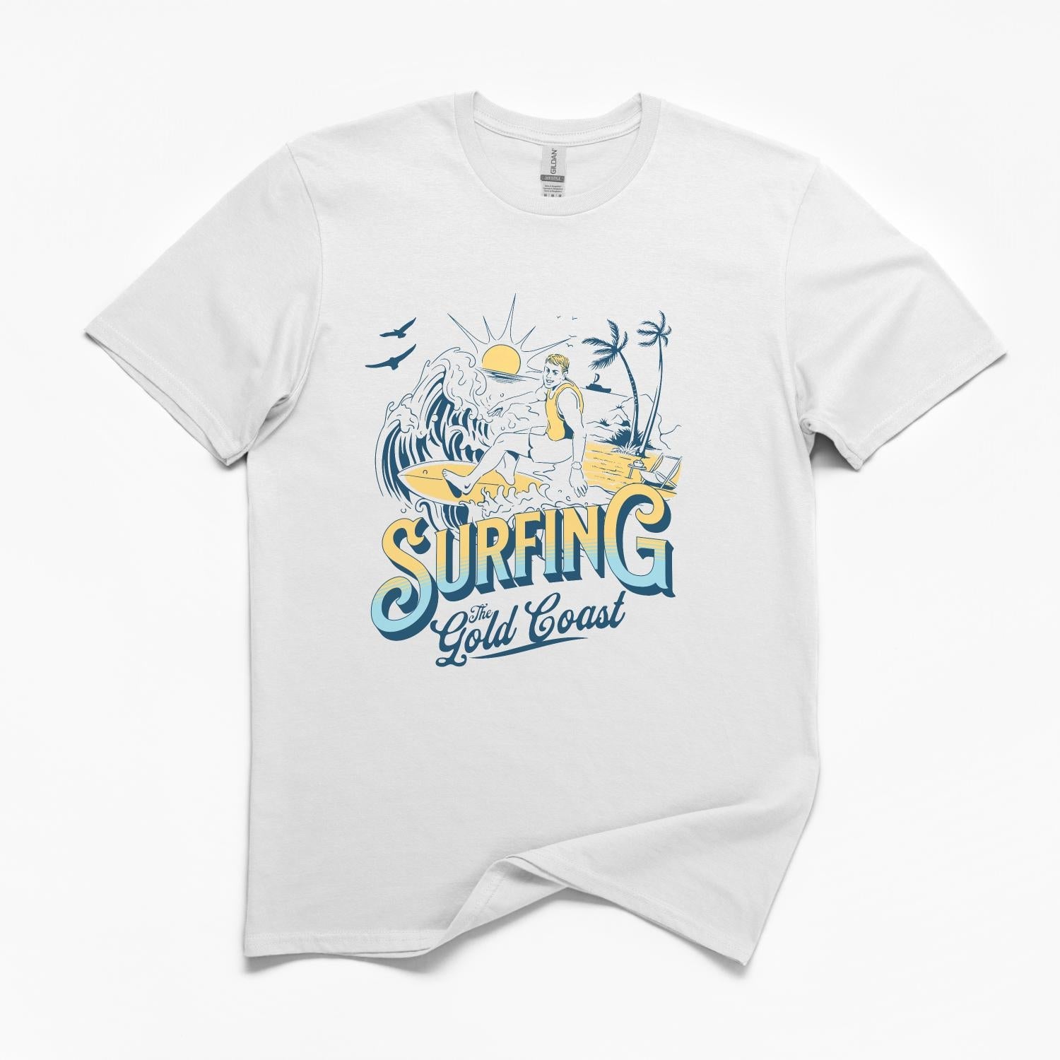 Surfing the Gold Coast Unisex T-Shirt