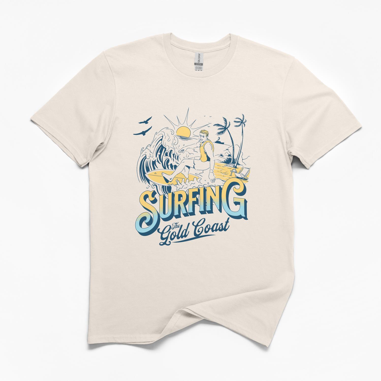 Surfing the Gold Coast Unisex T-Shirt