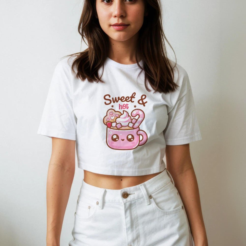 Sweet and Hot Crop Tee - Style Circus