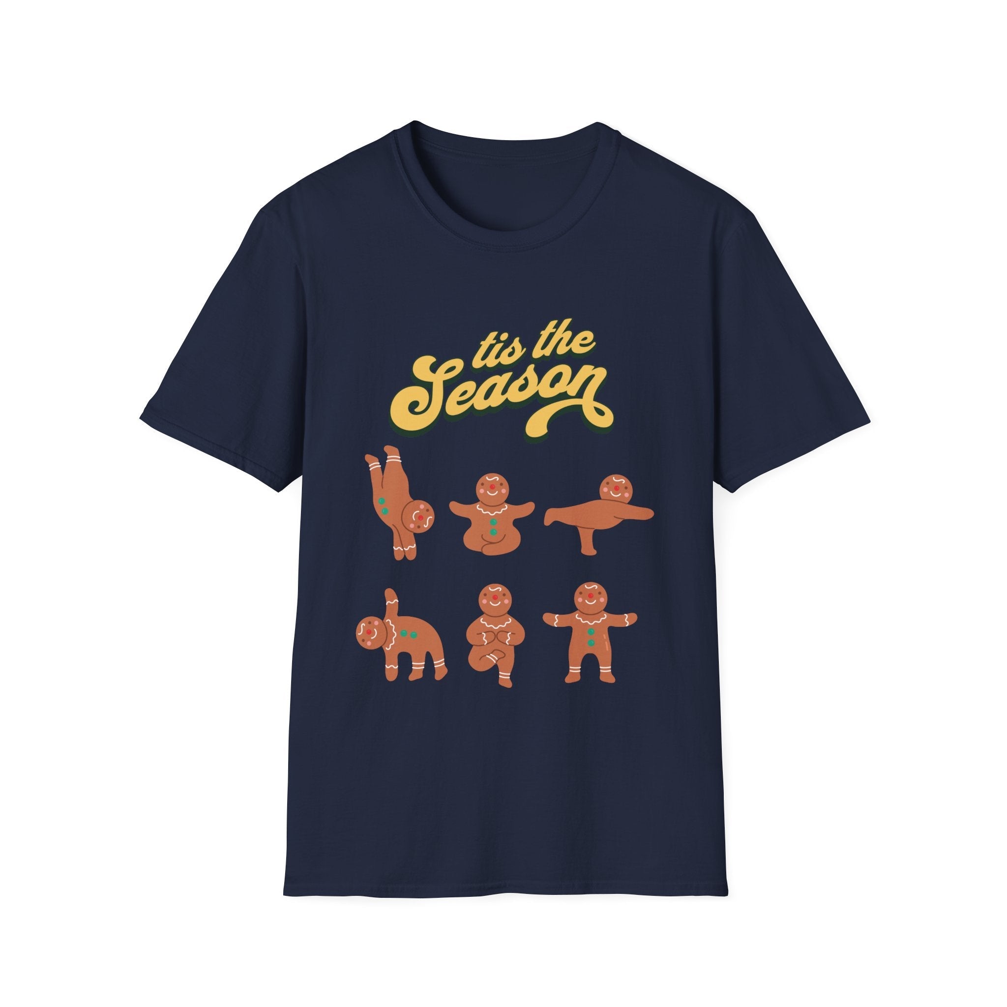 Tis The Season Christmas Gingerbread Man Fitness Custom T-Shirt - Style Circus