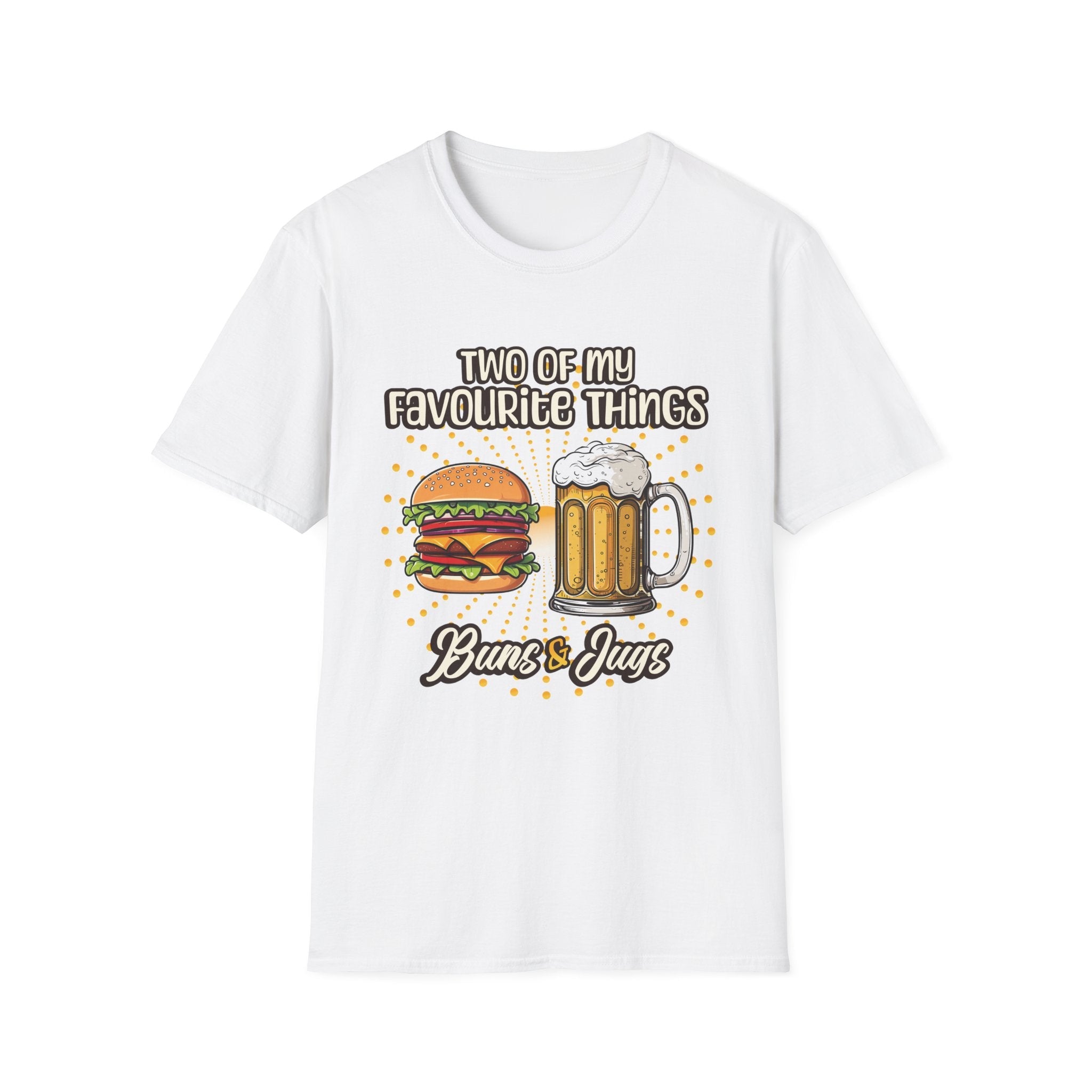 Two Of My Favourite Things Buns and Jugs Funny Custom T-Shirt - Style Circus