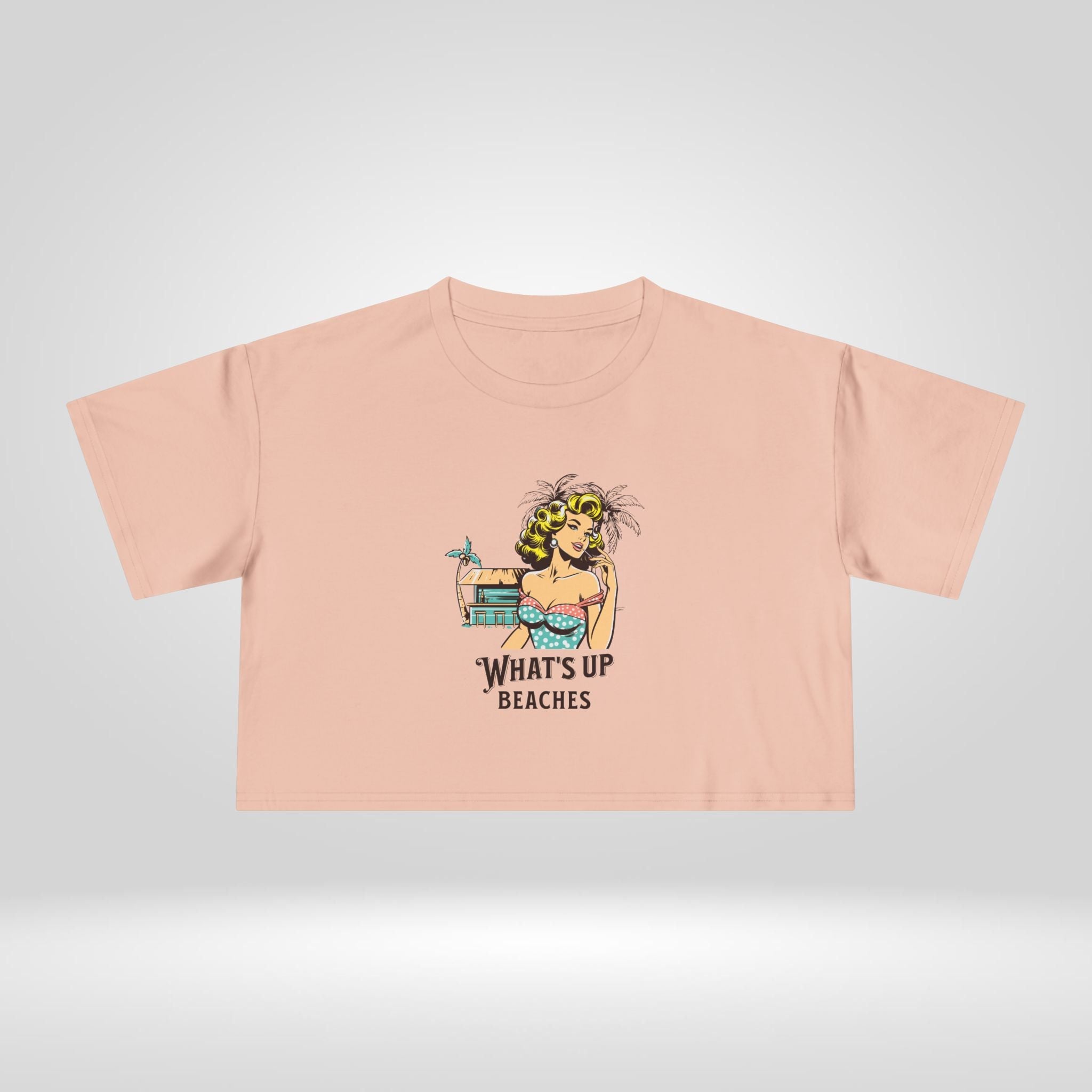 What's Up Beaches Crop Tee - Style Circus