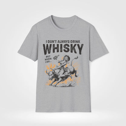 Whiskey Drinking Cowgirl T-Shirt - Style Circus