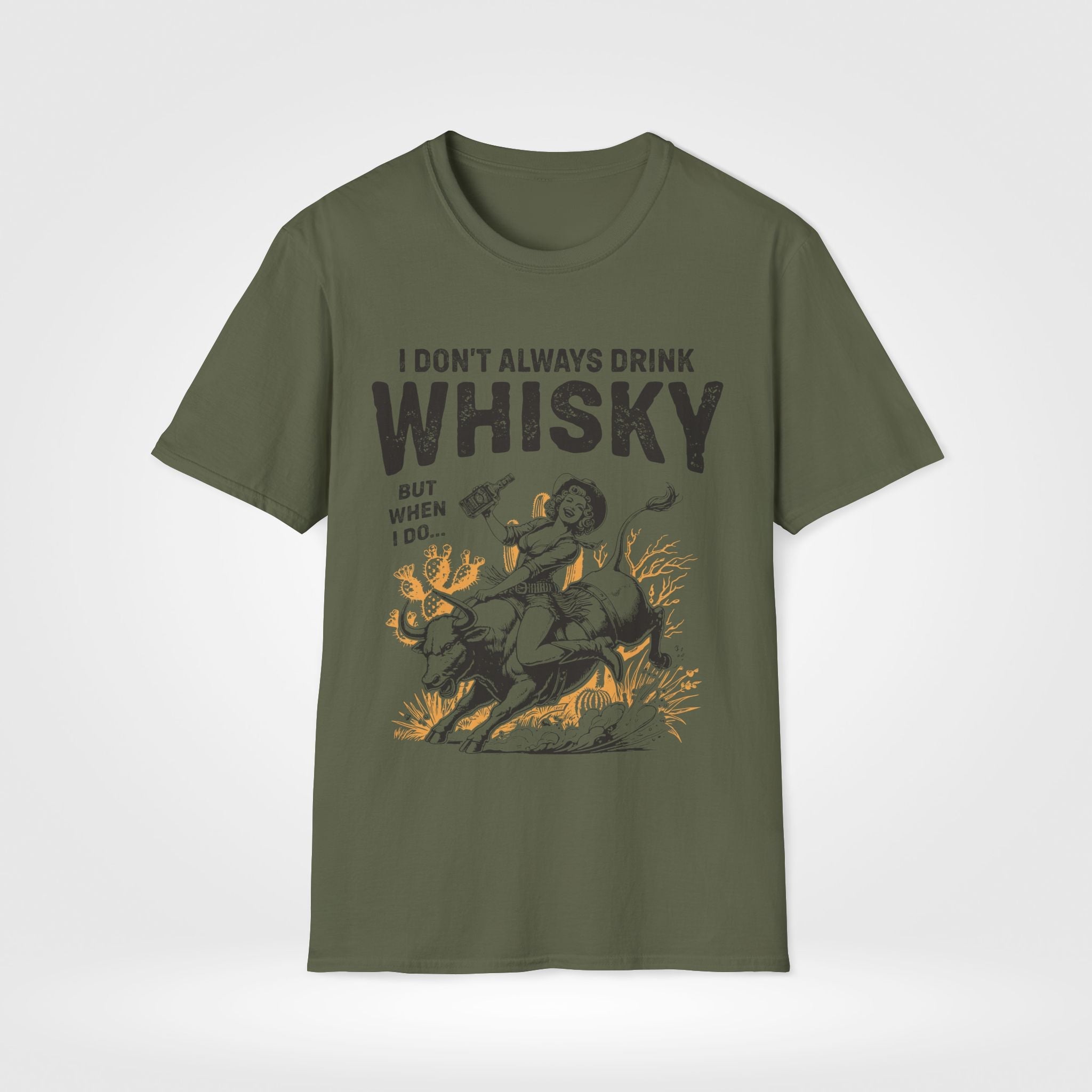 Whiskey Drinking Cowgirl T-Shirt - Style Circus