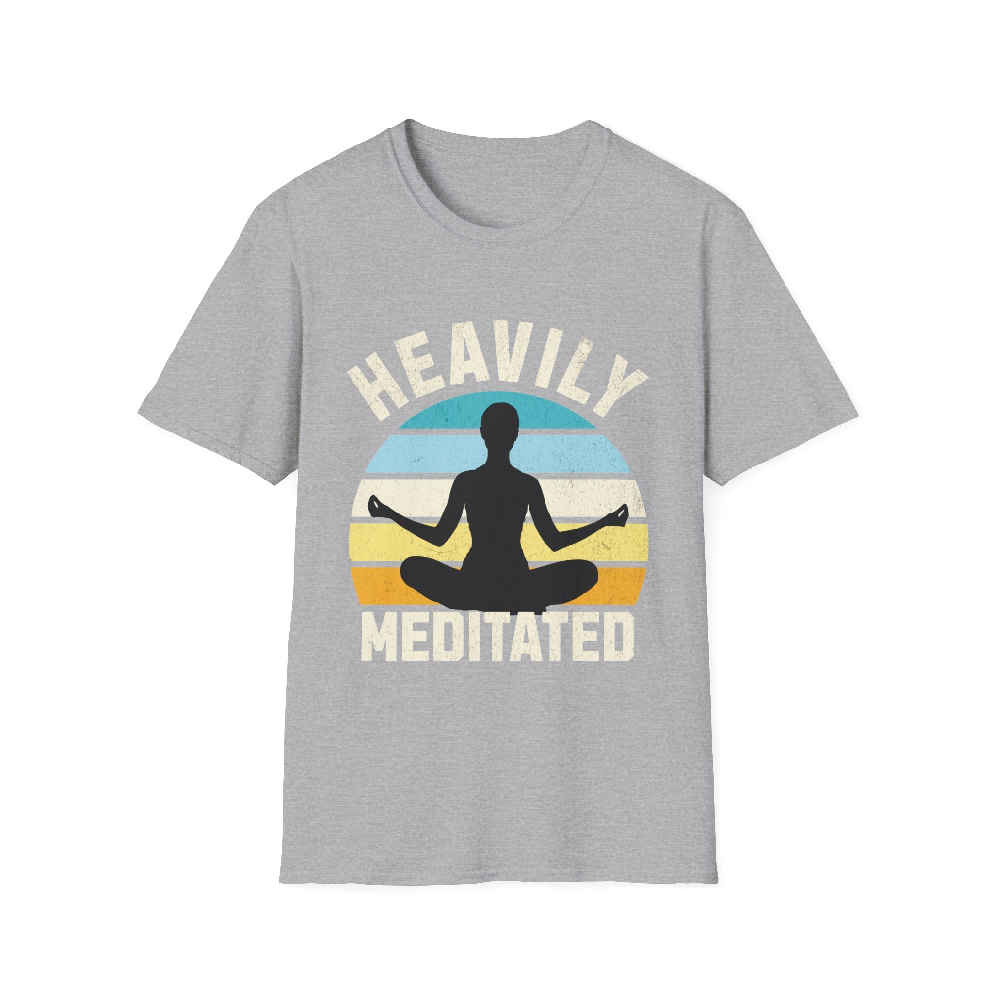 Yoga Heavily Meditated Funny T-Shirt - Style Circus