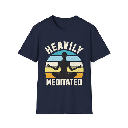 Yoga Heavily Meditated Funny T-Shirt - Style Circus