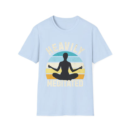 Yoga Heavily Meditated Funny T-Shirt - Style Circus